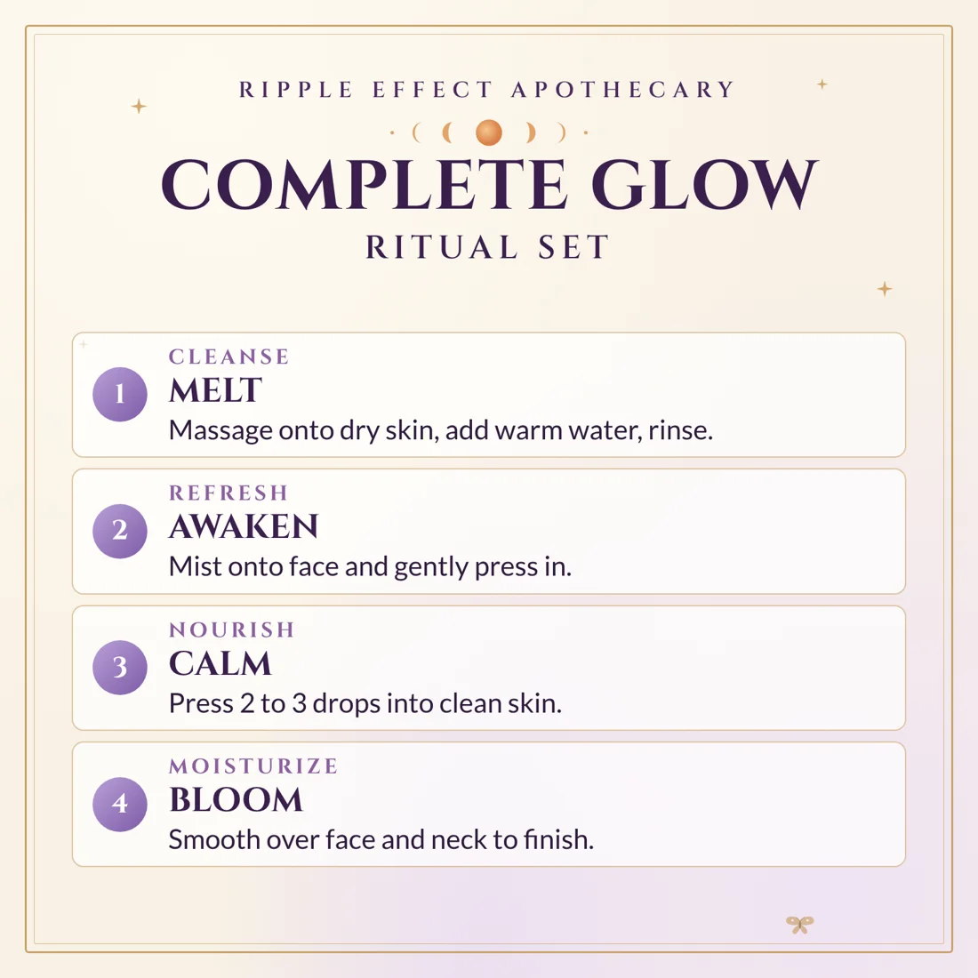 Complete Glow Ritual Set ritual steps