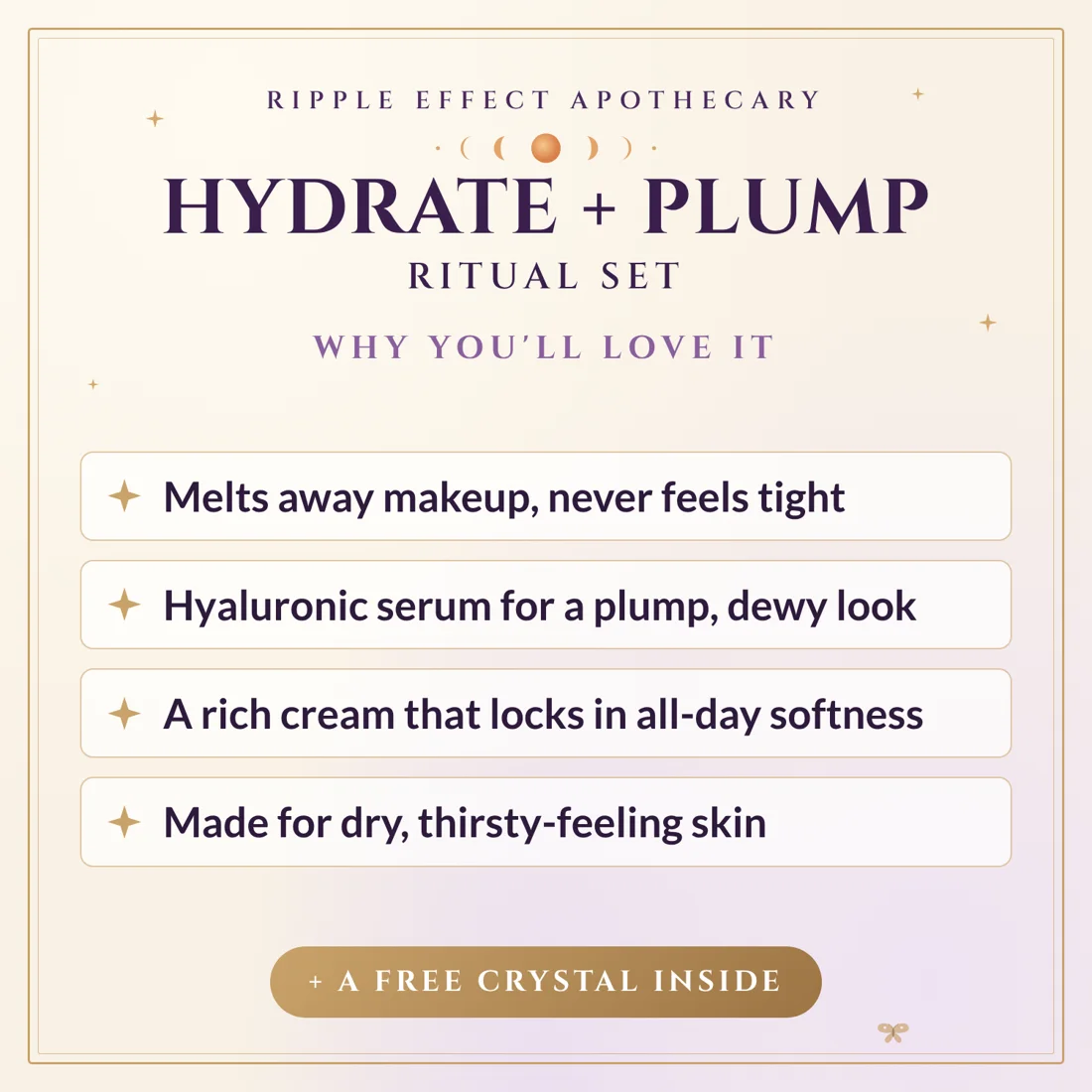 Why you'll love the Hydrate + Plump Ritual Set