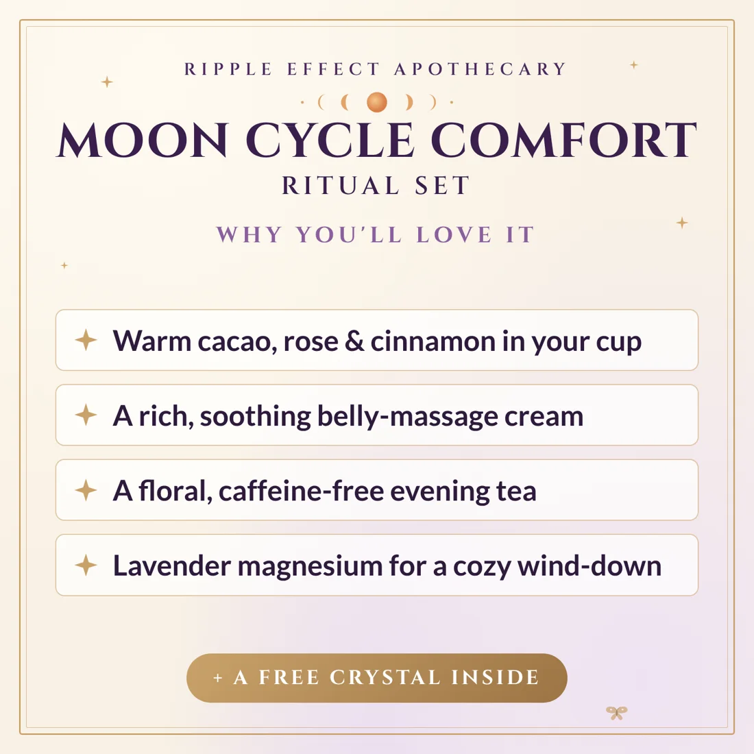 Why you'll love the Moon Cycle Comfort Ritual Set
