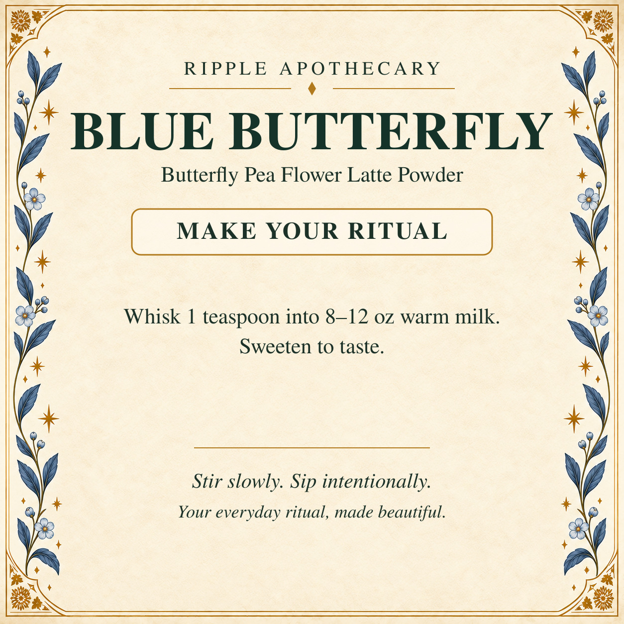 BLUE BUTTERFLY ritual
