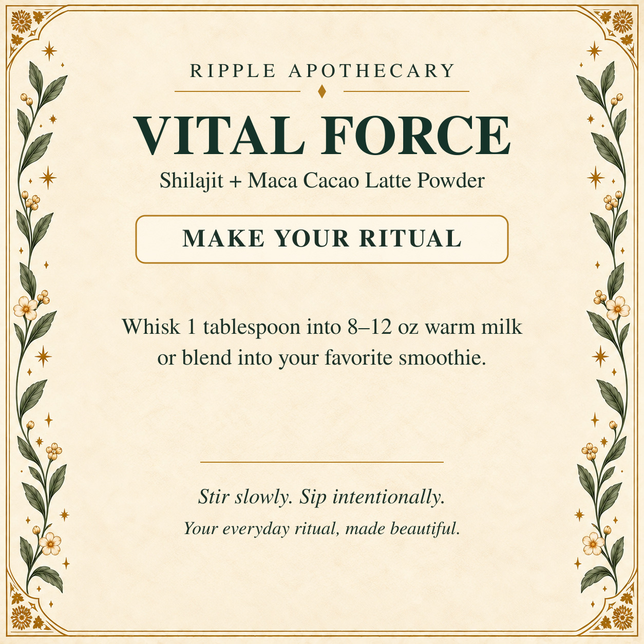 VITAL FORCE ritual