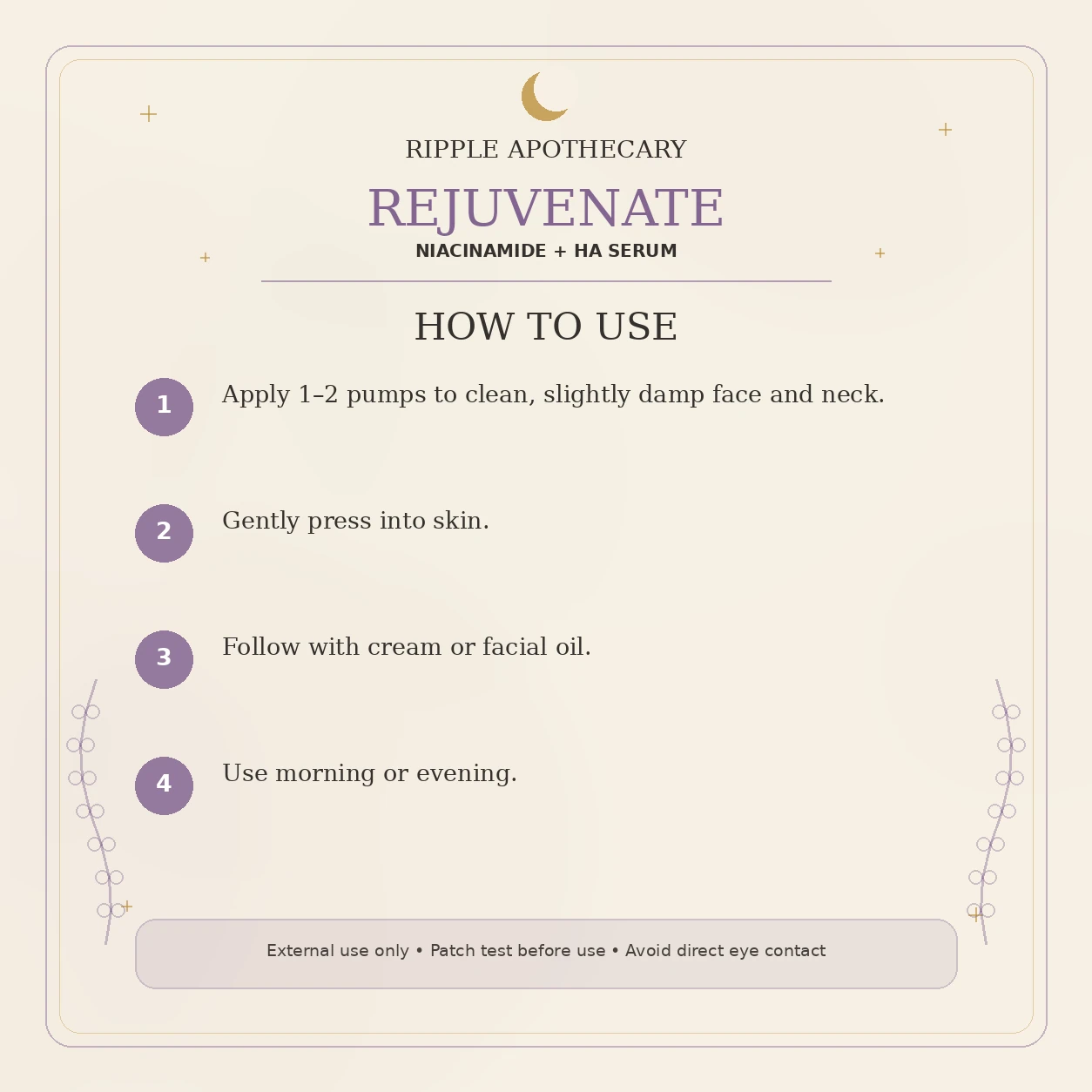REJUVENATE how to use