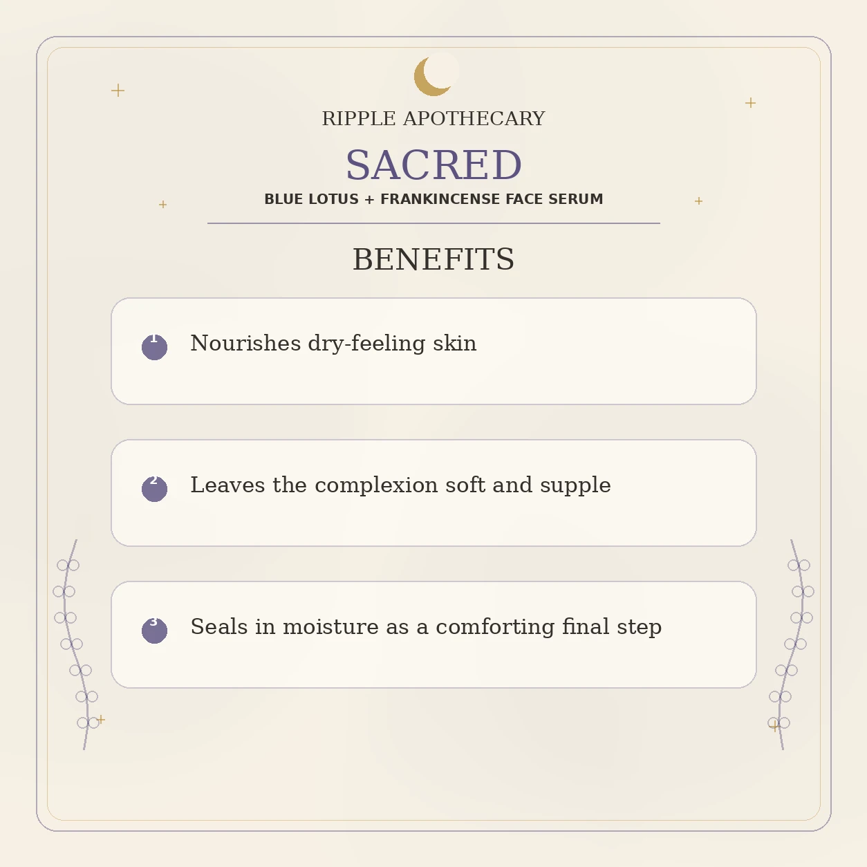 SACRED benefits