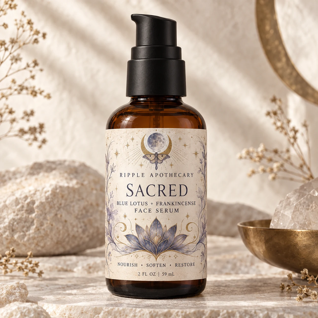 SACRED Blue Lotus + Frankincense Face Serum