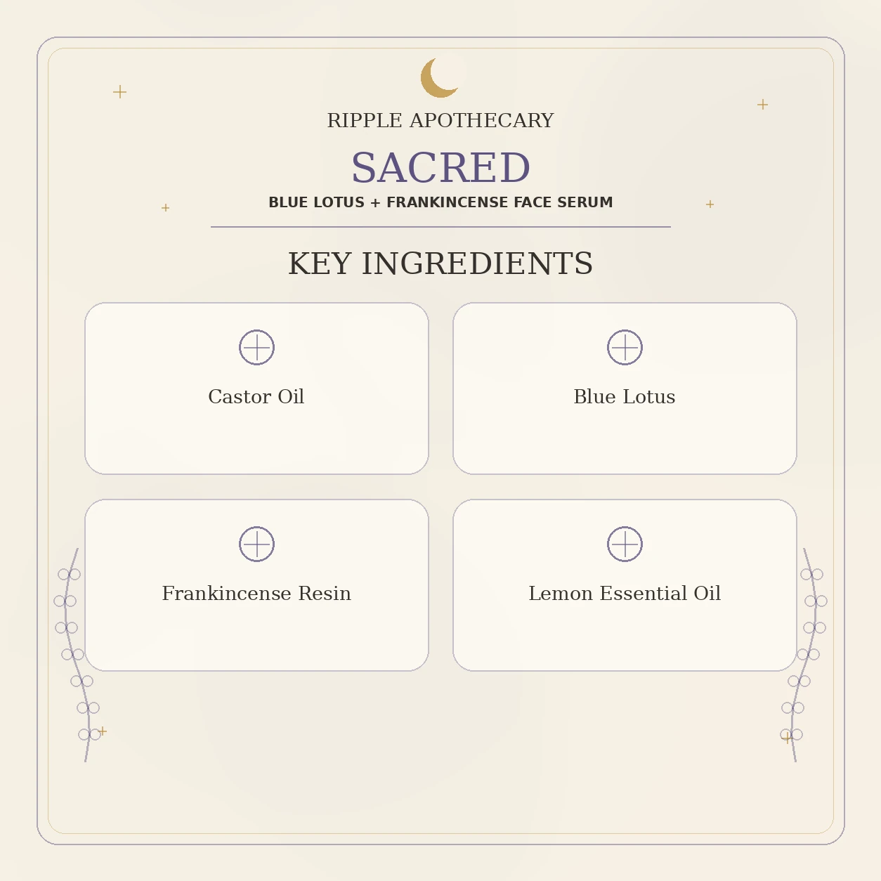 SACRED key ingredients