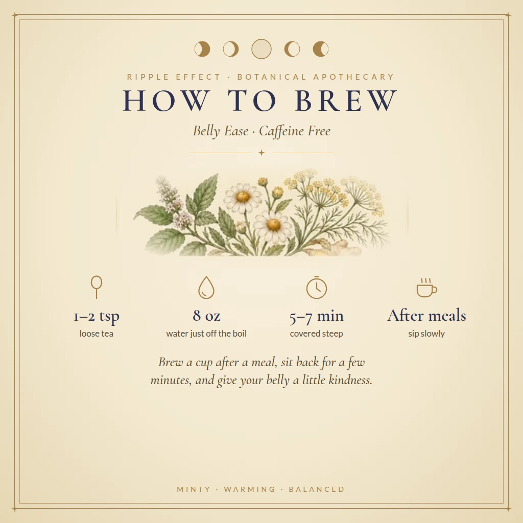 How to brew Belly Ease tea