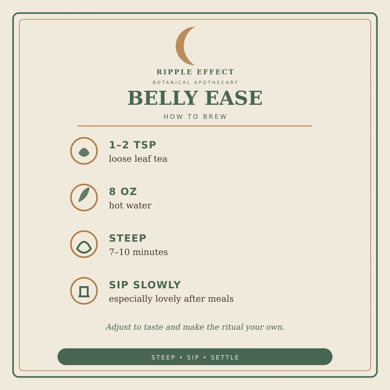 Belly Ease how to brew