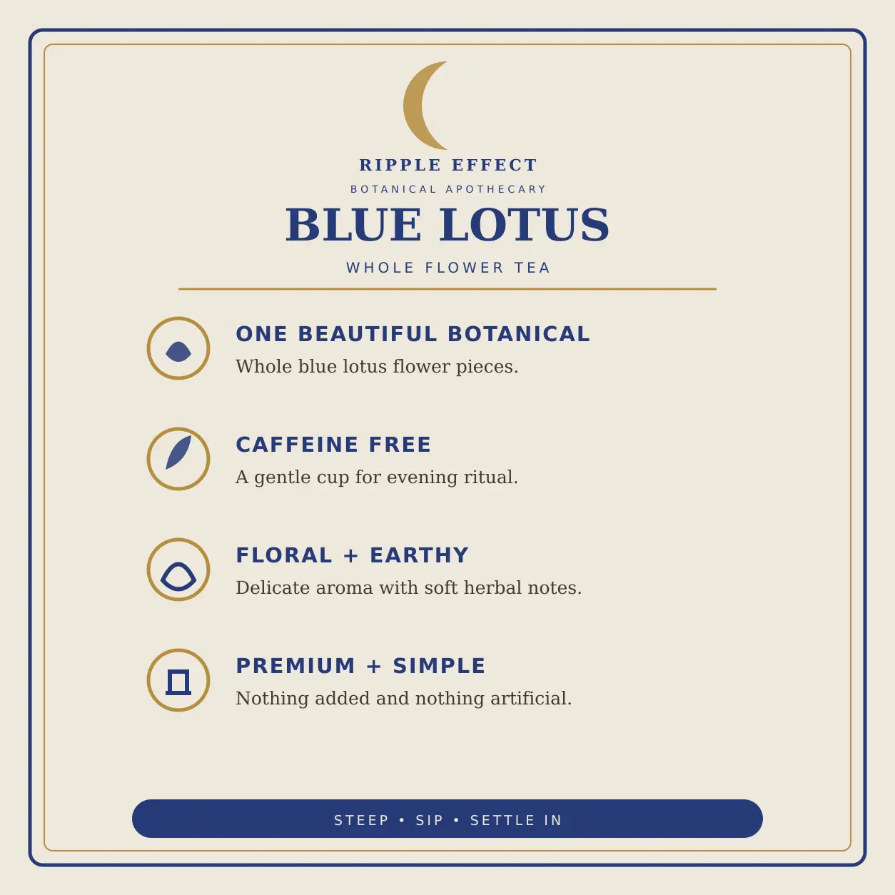 Blue Lotus tea details