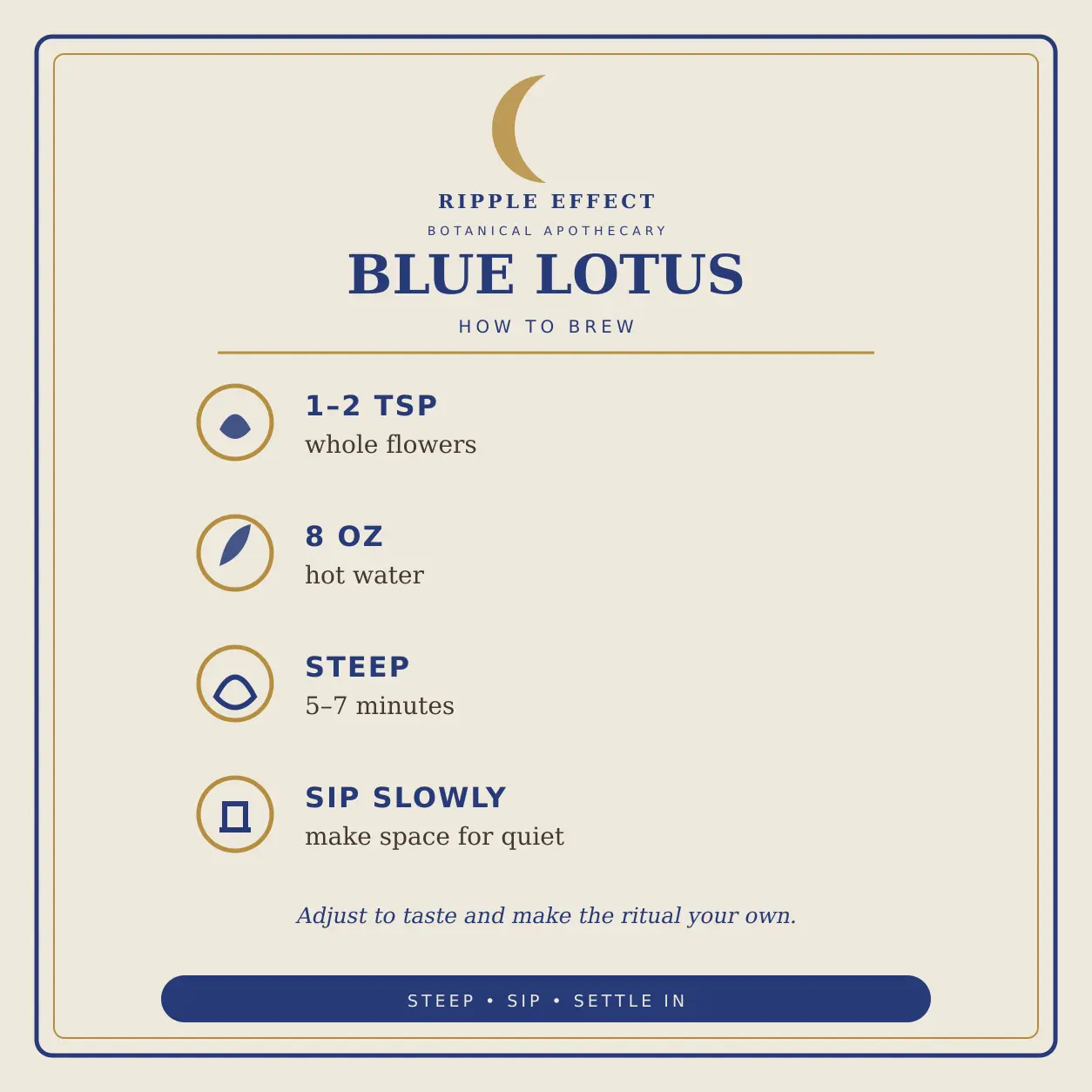 How to brew Blue Lotus tea