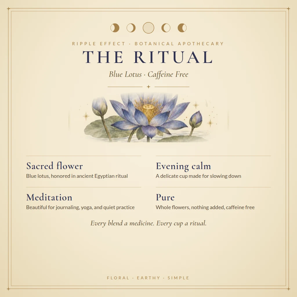 Blue Lotus tea ritual and benefits
