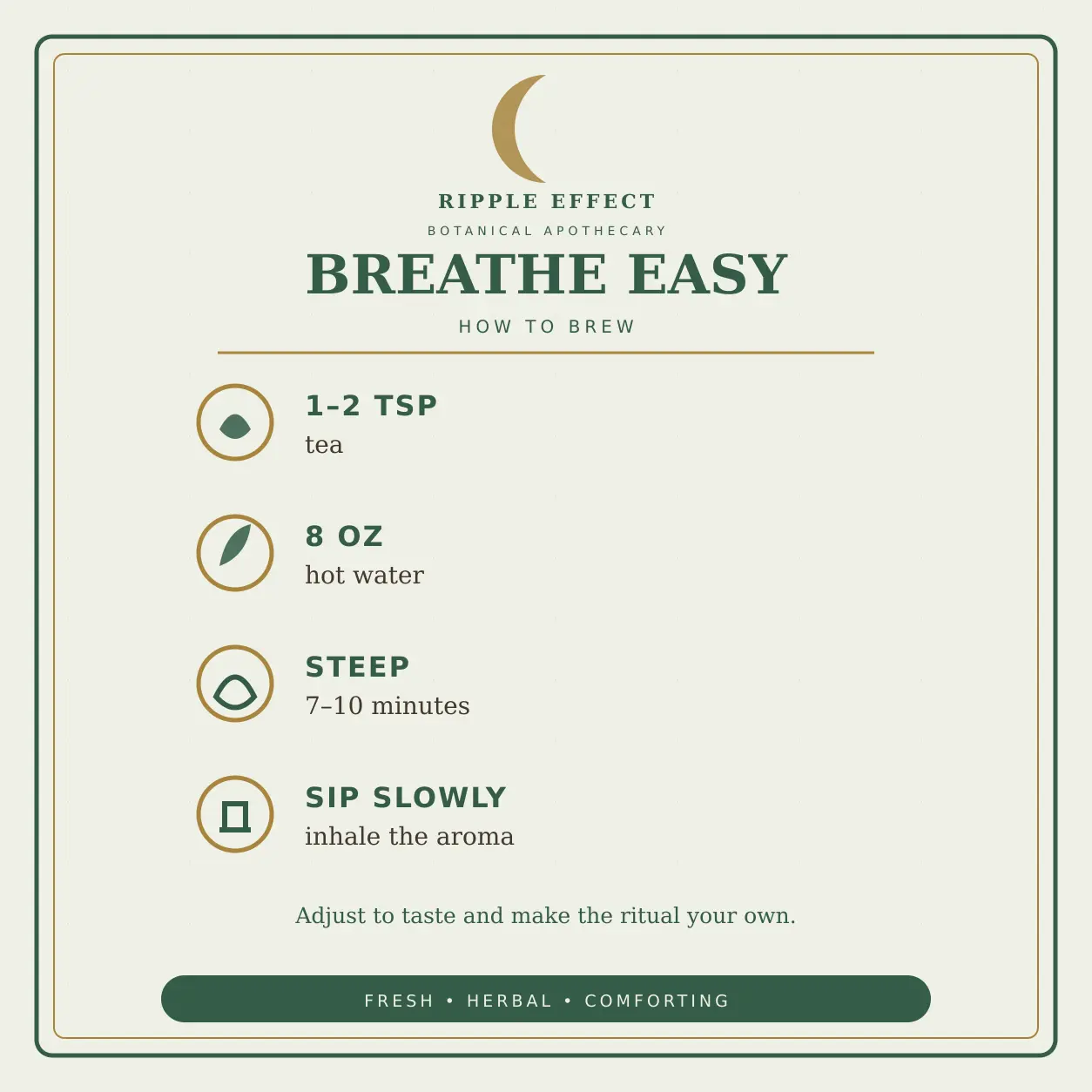How to brew Breathe Easy
