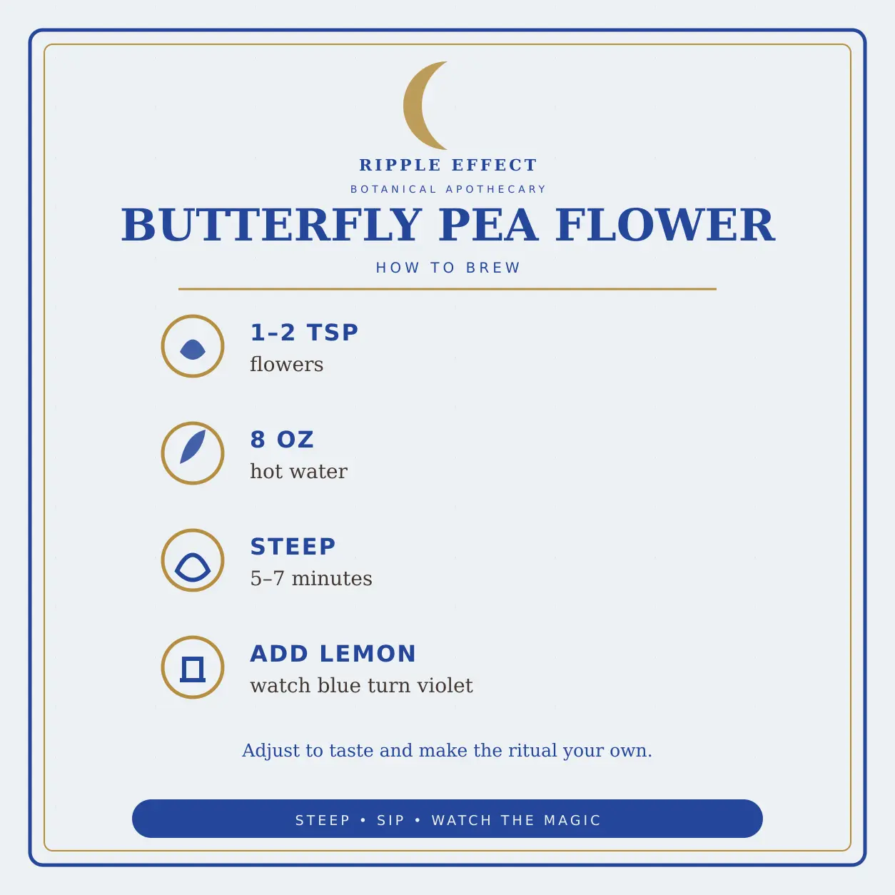How to brew Butterfly Pea Flower