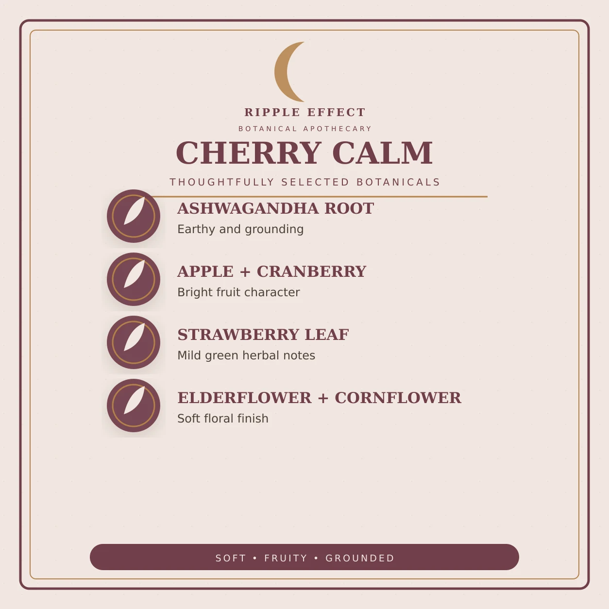 Cherry Calm ingredients