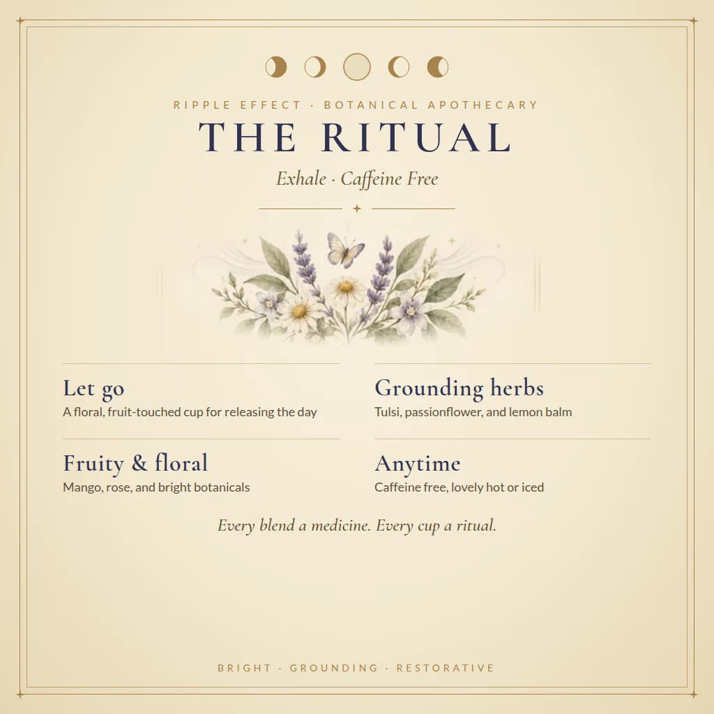 Exhale tea ritual and benefits