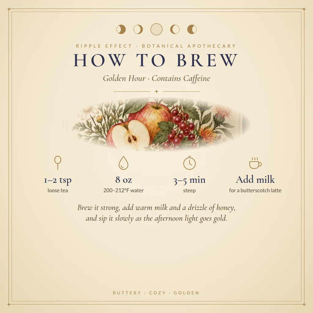 How to brew Golden Hour tea