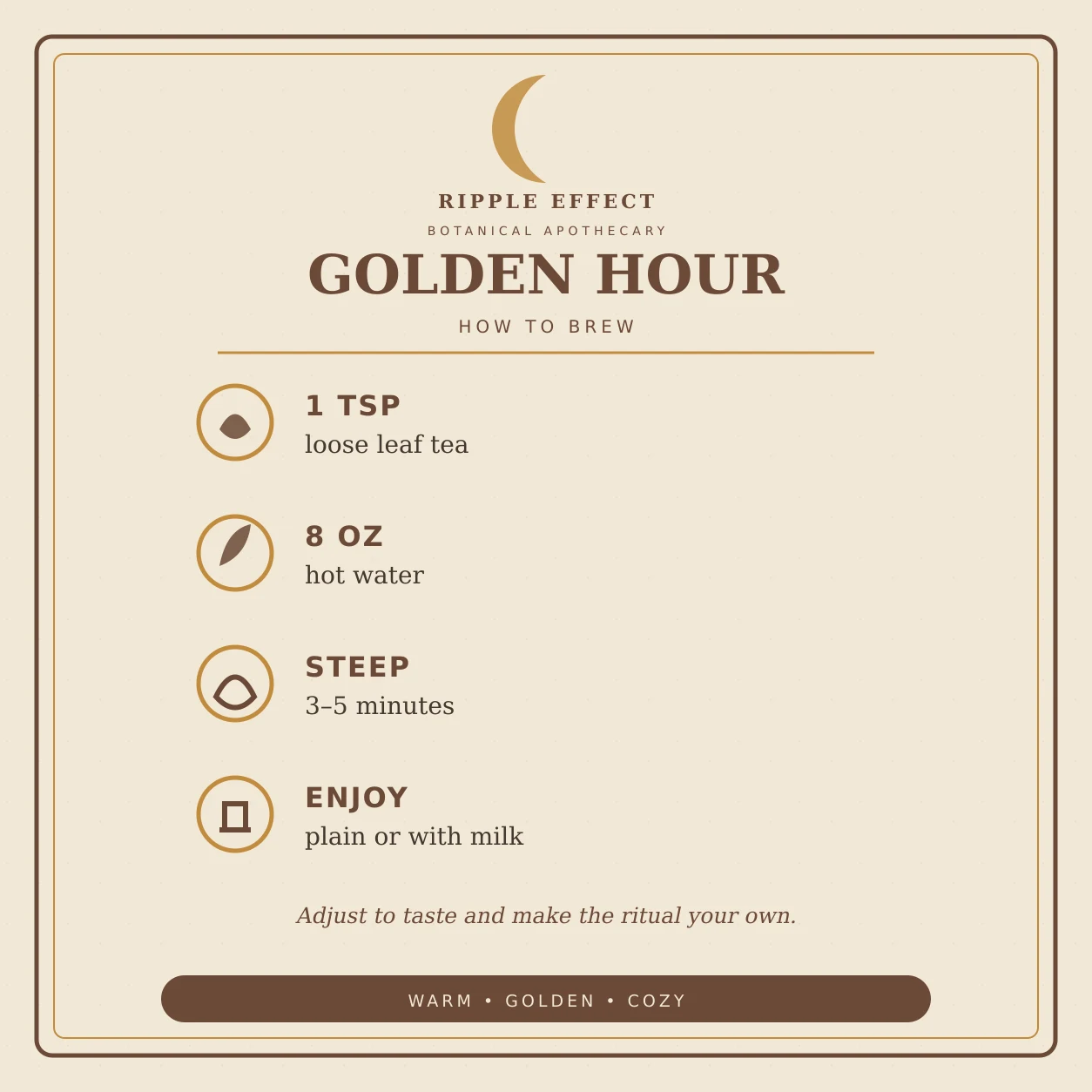 Golden Hour how to brew