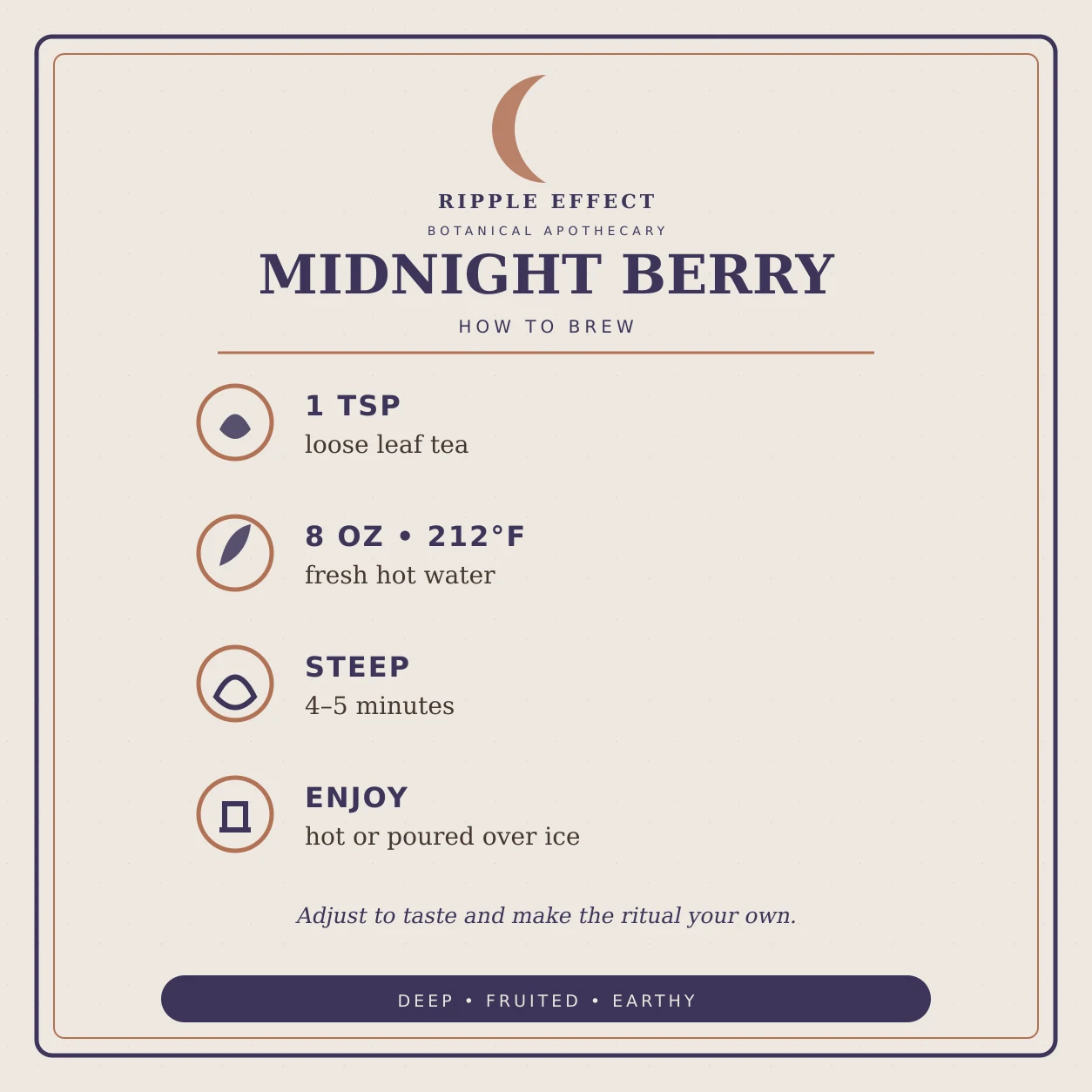 Midnight Berry how to brew