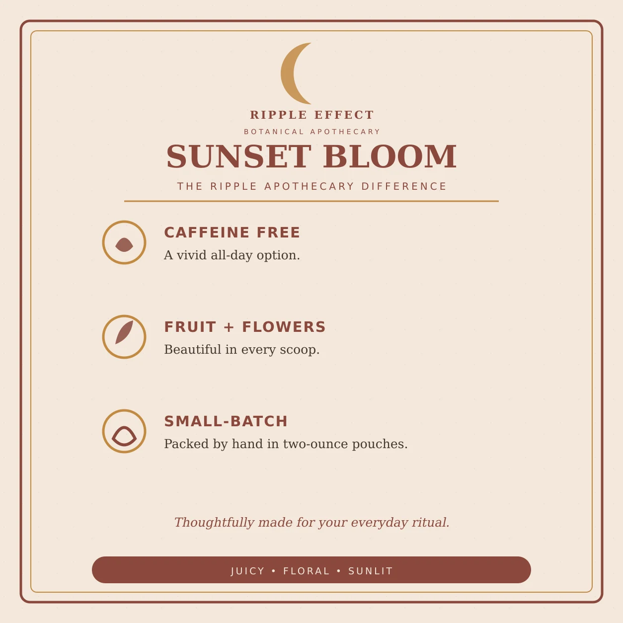 Sunset Bloom details