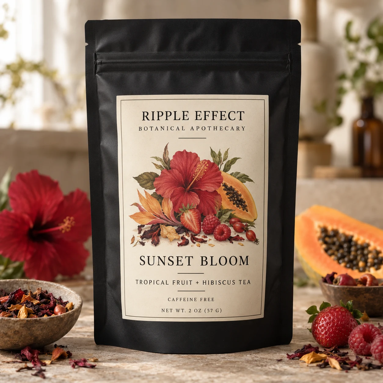 Sunset Bloom loose leaf tea